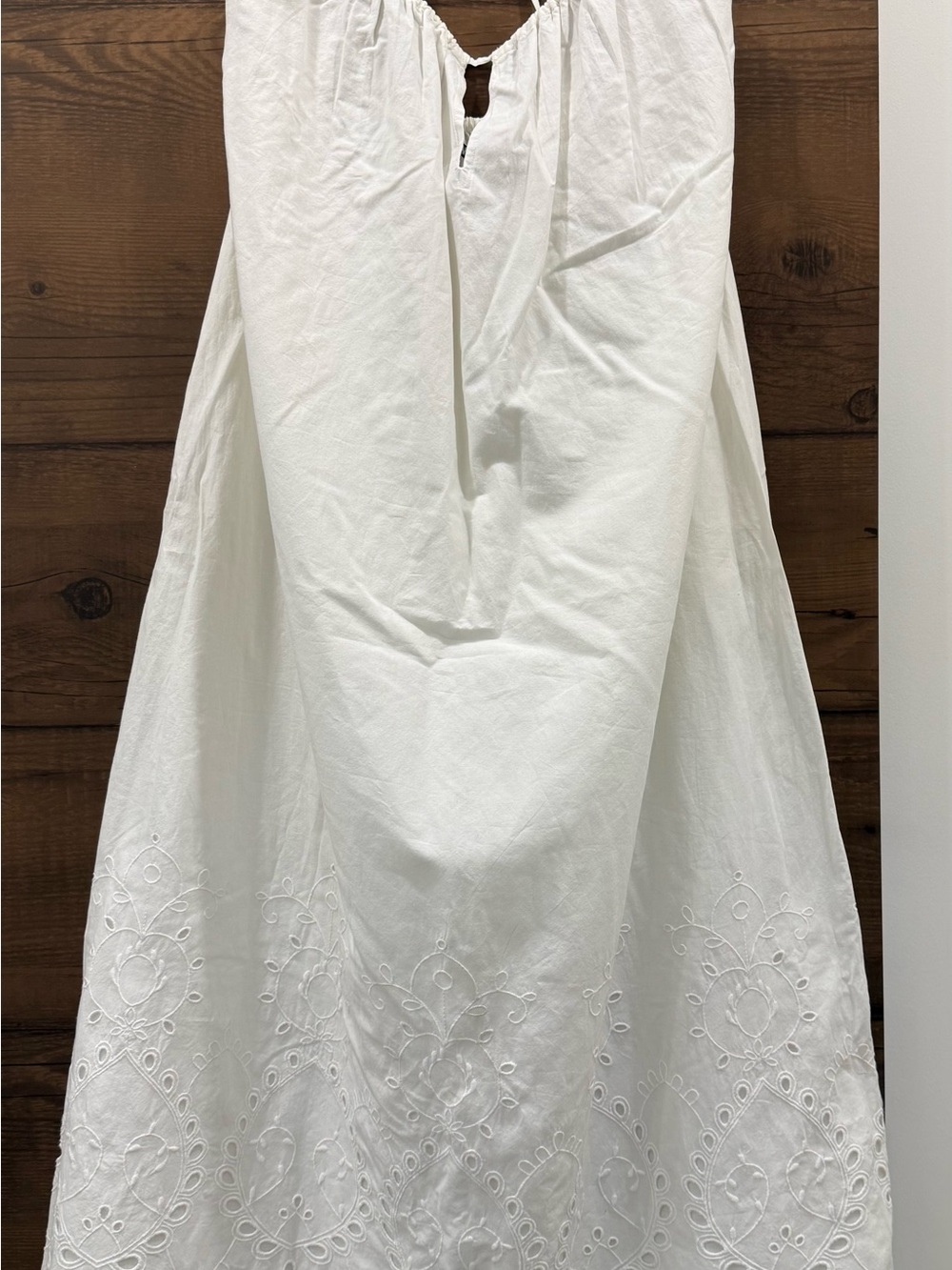 White Eyelet A-Line Women’s Dress